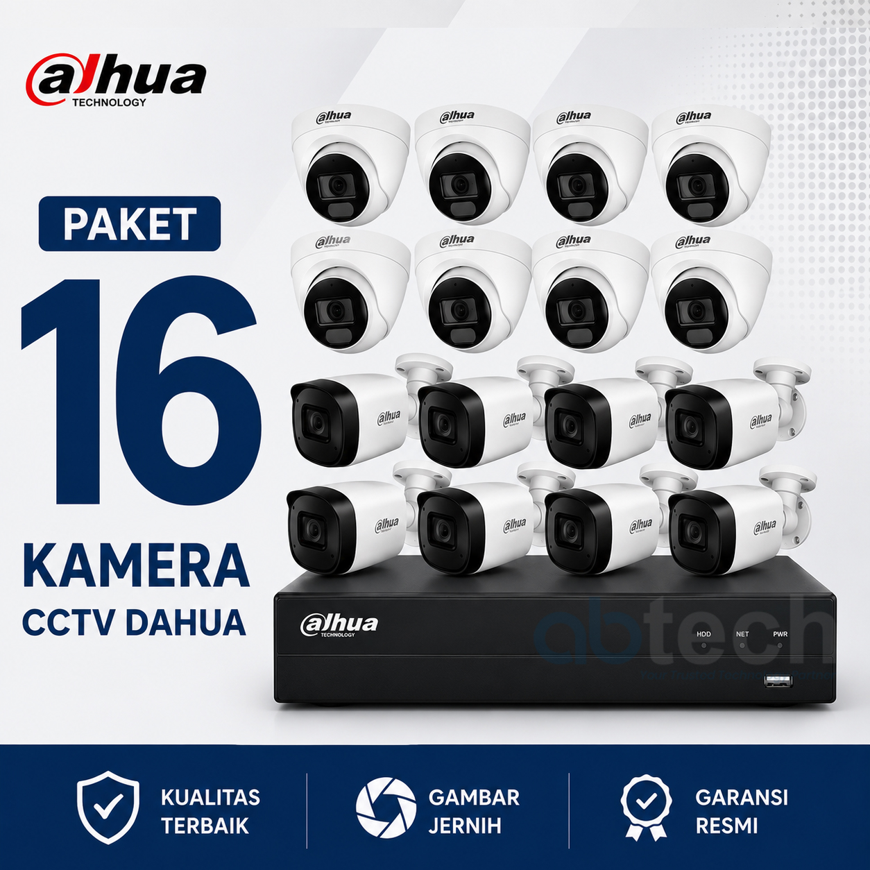 Paket CCTV Dahua 16 Kamera 2MP