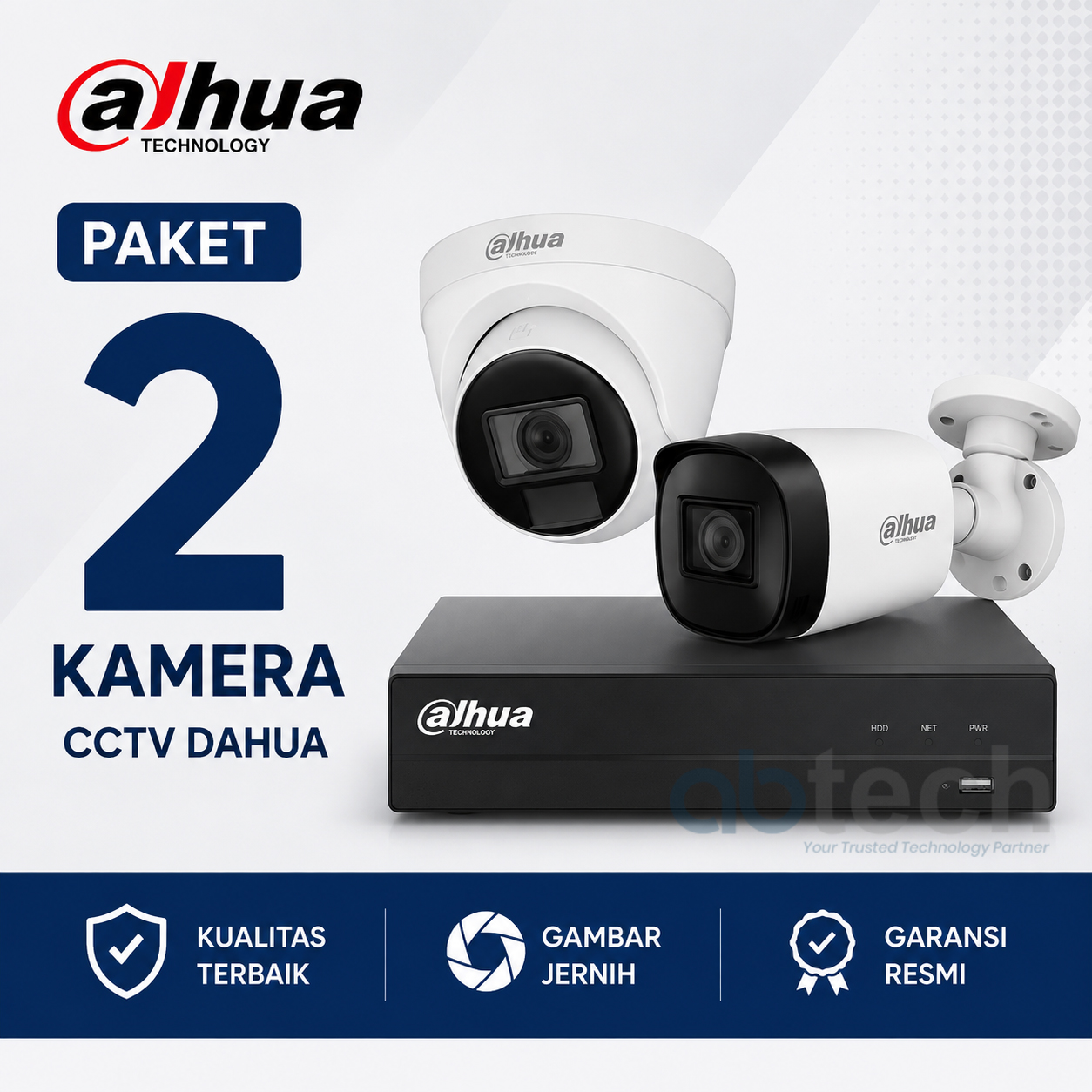 Paket CCTV Dahua 2 Kamera 2MP
